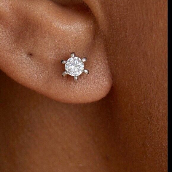 NEW Kenneth Jay Lane Necklace and Earrings Coordinating Set Silver CZ Jewelry - Picture 7 of 12